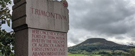 Trimontium Sign And Eildon Hills National Museums Scotland Blog