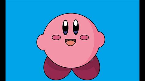 Tutorial Para Dibujar A Kirby Dibujando A Kirby En Paint Youtube