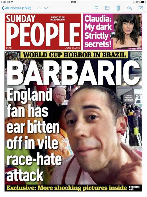 Court rejects claims by northern ireland man that newspaper was it's a crime not to support reporters who expose crime. HORRIFIC: An England fan had his EAR BITTEN OFF in a race ...