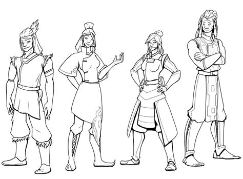 Ocs For Avatar Lineart By Holographiczach On Deviantart