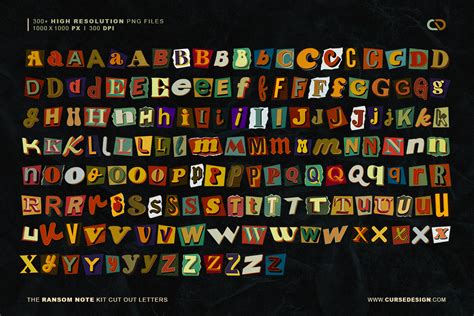 Ransom Note 300 Cut Out Letters Bonus On Behance