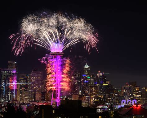 Space is supported by its audience. Happy New Year from GeekWire - 2019 Fireworks from Seattle's Space Needle - GeekWire