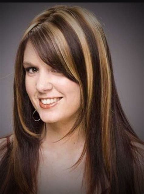 Dark Hair With Blonde Bangs The Perfect Combination For A Fun And