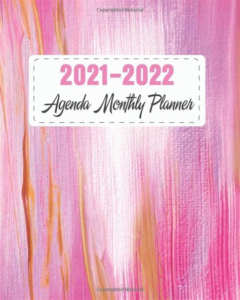 Agenda 2021 2022 Monthly Planner Two Year Monthly Planner