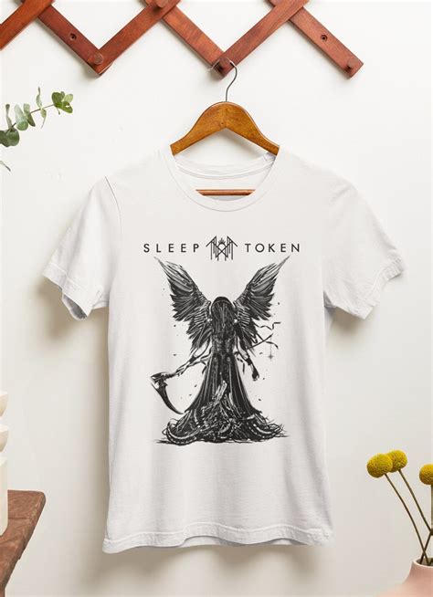 Sleep Token T Shirt Sleep Token Reaper Angel Shirt Sleep Etsy