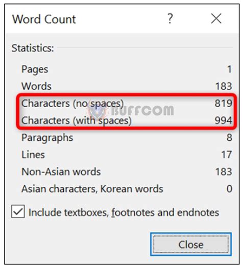 How To Count Characters In Word