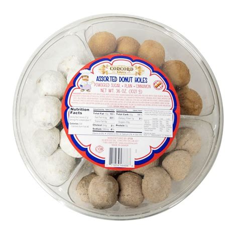 Concord Bakery Assorted Donut Holes 36 Oz From Bjs Wholesale Club