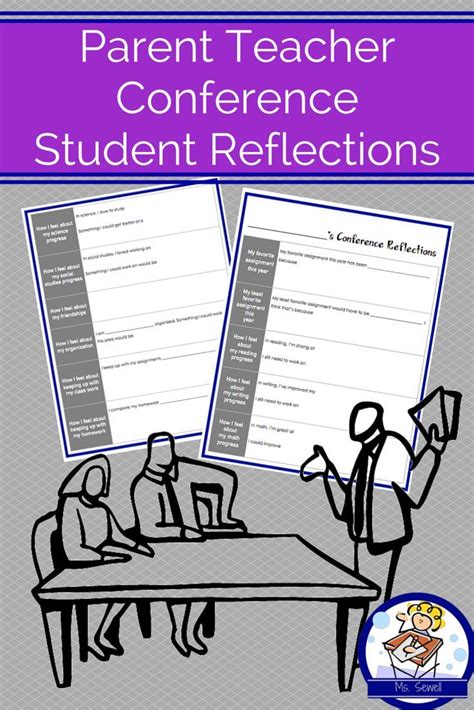 Parent Teacher Conference Student Reflection Sheet Student