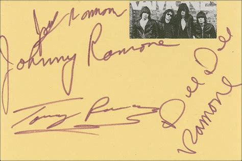 The Ramones Psa Autographfacts℠