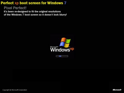 Windows Xp Perfect Boot Screen For Windows 7 By Twiglets1888 On Deviantart