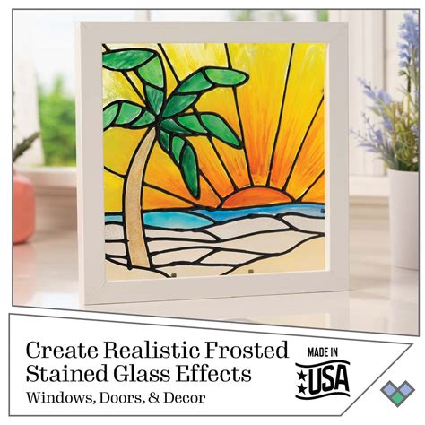 Shop Plaid Gallery Glass ® Stained Glass Effect Paint Frost Clear 2