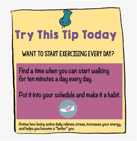 Try This Tip Today Exercise Every Day Healthy Weekends Tip Free