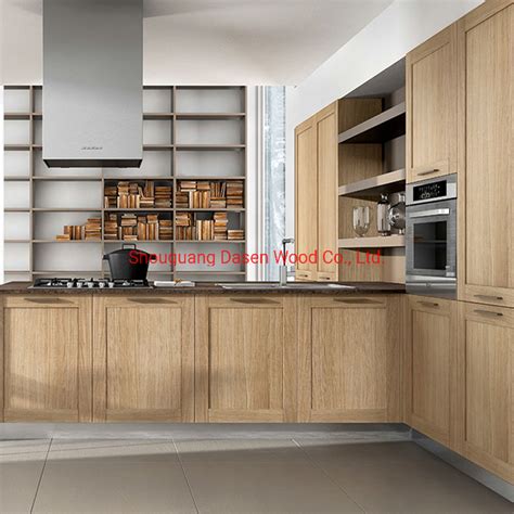 China Laminate Board Wood Grain Solid Color Kitchen Cabinets China