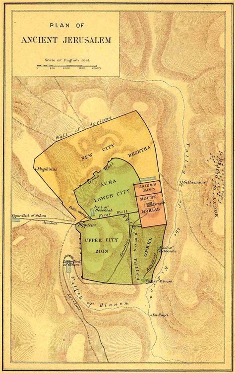 Ancient Jerusalem Map Of Area