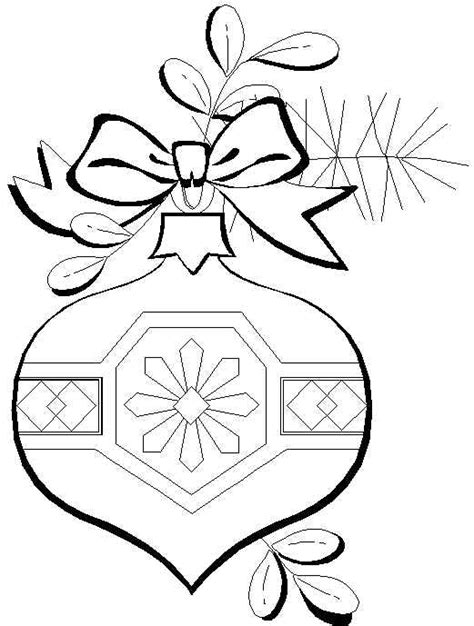 Free Coloring Pages: Christmas Ornaments Coloring Page