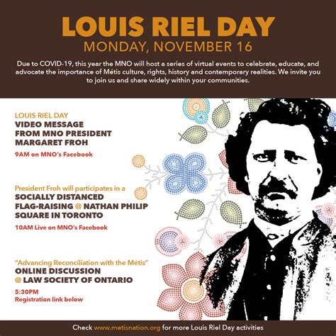 Louis Riel Day In Ontario Métis Nation Of Ontario
