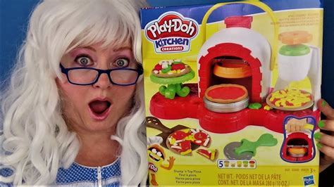 PlayDoh Pizza Maker Unboxing Review Granny McDonalds YouTube