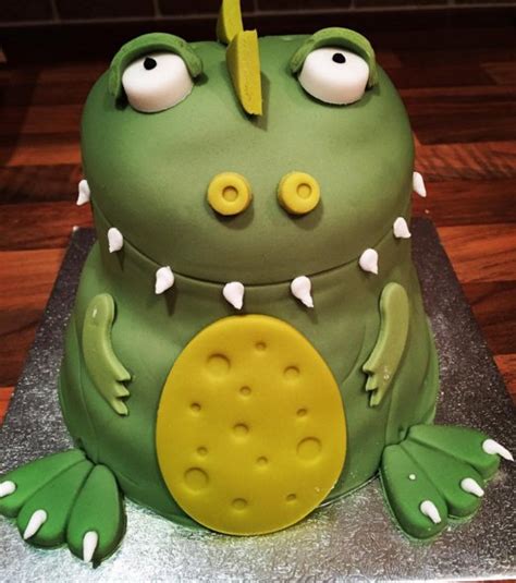 The main part of the cake will make the body of the dinosaur and the root of its tail, and the two cutout wedges will make the face. Dinosaur Cake Asda - Dinosaur Birthday Cake Asda Top ...