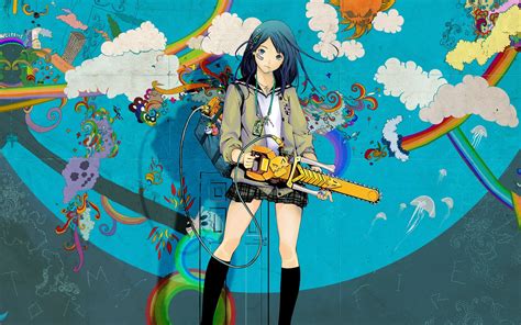 Wallpaper Illustration Anime Space Artwork Blue Graphic Design