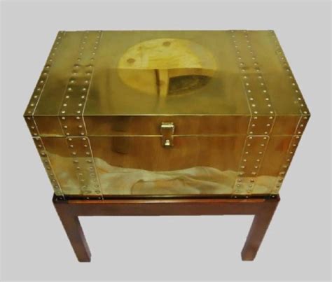 Brass Bound Trunk With Stand May 20 2017 J James Auctioneers