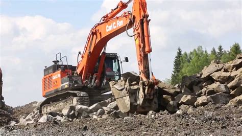 Hitachi Zx470lch 5 Large Excavators In Action In Norway Youtube