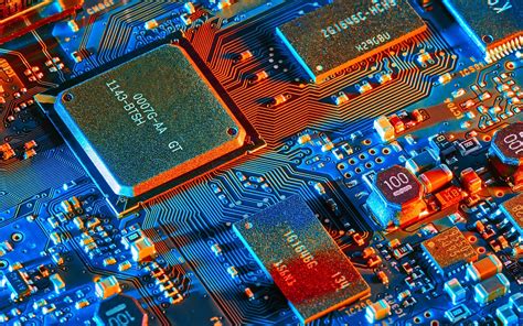 Wallpaper Electronic Components Microprocessor Pcb Board 2880x1800 Hd