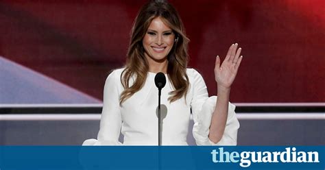 Melania Trumps Speech She Couldnt Make It Up Us News The Guardian