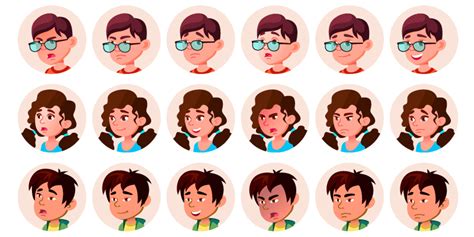 1026 Vector Avatar And Character Portraits Pack Eps And Ai Vector Files