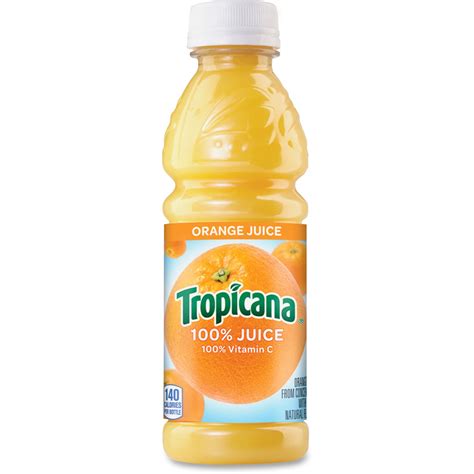 Tropicana Bottled Orange Juice Orange Flavor 10 Fl Oz 296 Ml 24