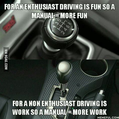 With The The Manual Vs Automatic Debate Coming Up Again This Had To Be