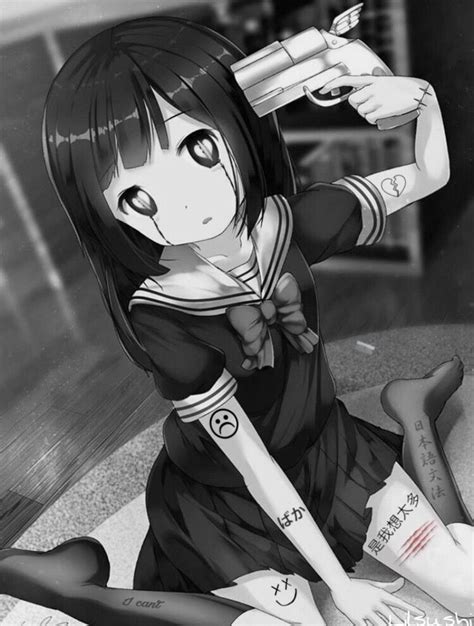 Anime Edit Sad Depression Depressed Animegirl Sucide