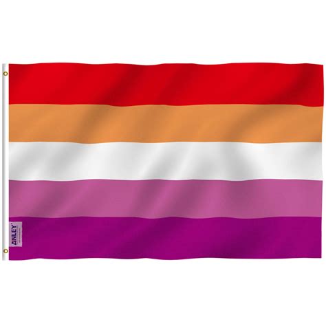 Fly Breeze 3x5 Feet Sunset Lesbian Pride Flag Anley Flags
