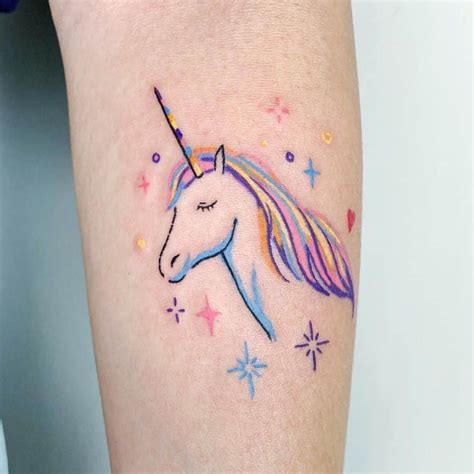 Top 129 Cute Unicorn Tattoo Super Hot Vn