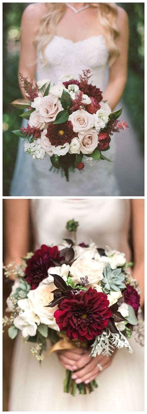 Floral bouquets wedding bouquets wedding flowers dress wedding wedding suits blue wedding fall wedding christmas wedding summer bouquet breakdown: 40 Burgundy Wedding Bouquets for Fall / Winter Wedding ...