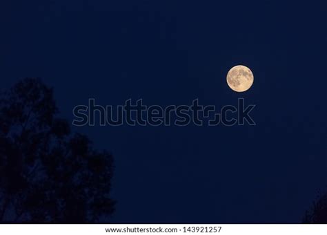 Full Moon Rises Night Sky Stock Photo 143921257 Shutterstock