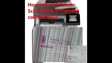 How To Fix Hp Printer Scanning And Copying Colored Issue Youtube
