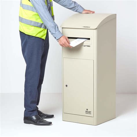 Smart Parcel Box Slanted Top Xl Front Access Parcel And Postage Drop Box