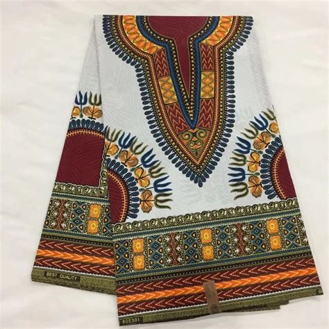 High Quality African Wax Dashiki Fabric Cotton Material Nigerian White Color Classic 2018 Dutch