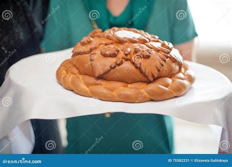 a traditional ritual of offering bread and salt to a welcome guest stock image image of