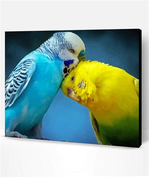 Aesthetic Parakeets Paint By Numbers Paint By Numbers Pro