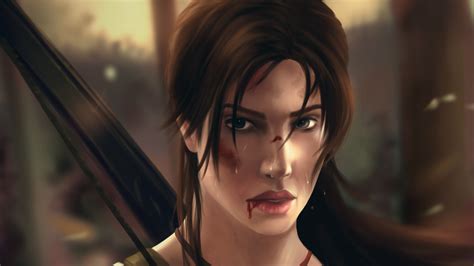 Lara Croft In Tomb Raider Art Wallpaperhd Games Wallpapers4k