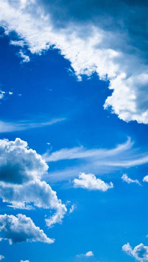 🔥 Download Blue Clouds Iphone Wallpaper Sky By Sanderson66 Blue Sky