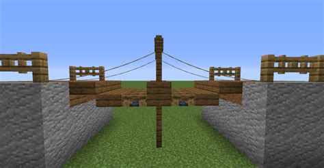 How To Build A Rope Bridge In Minecraft