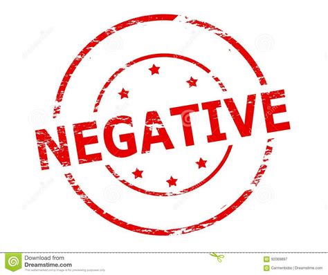 Negative stock illustration. Illustration of symbol, stamp - 92069897