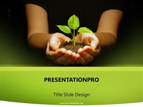 Plant In Hands Nature Powerpoint Template Presentationpro