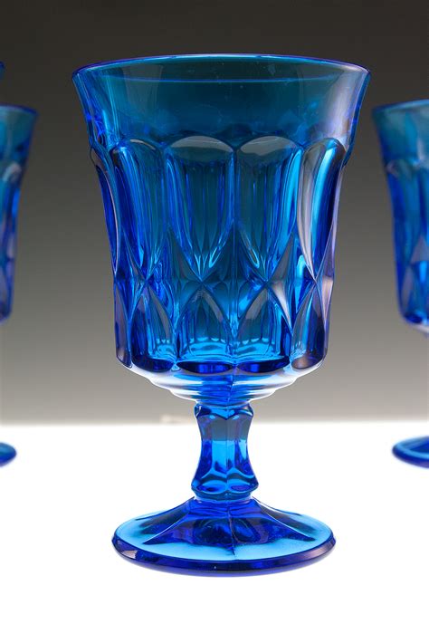 Retro Glass Goblet Set Of 6 Noritake Perspective