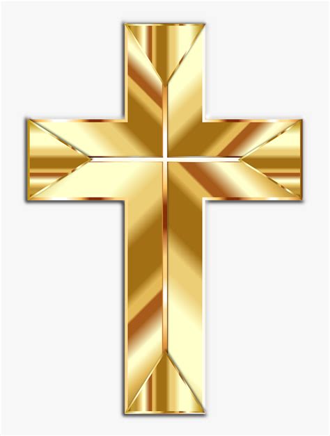 Small Gold Cross Clip Art Gold Holy Cross Png Free