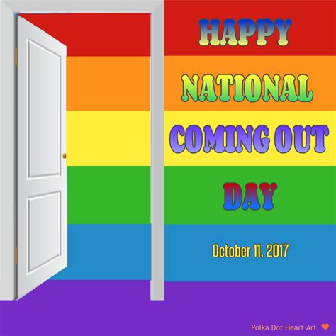 National Coming Out Day October 11 2017 Created By Polka Dot Heart