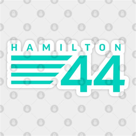 Lewis Hamilton 44 F1 Lewis Hamilton Sticker Teepublic