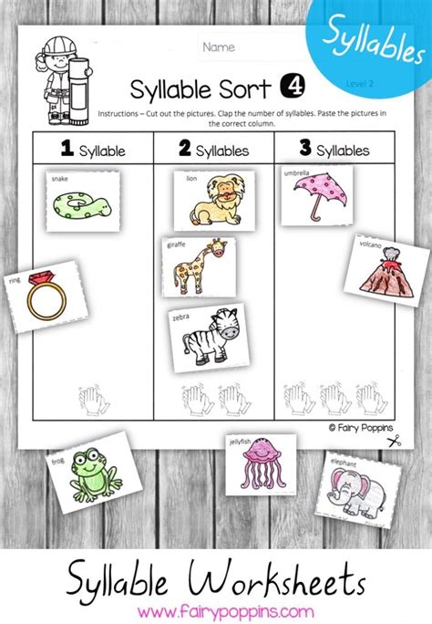 Syllable Games and Activities | Fairy Poppins